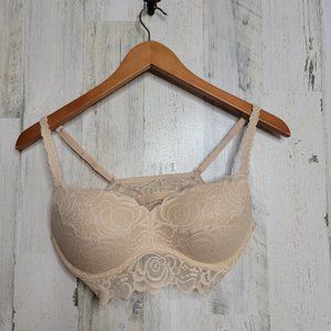 Victoria's Secret Pink Lace Bralette Medium Nude